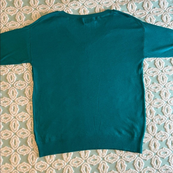 Mossimo womens teal lightweight sweater - Picture 4 of 4